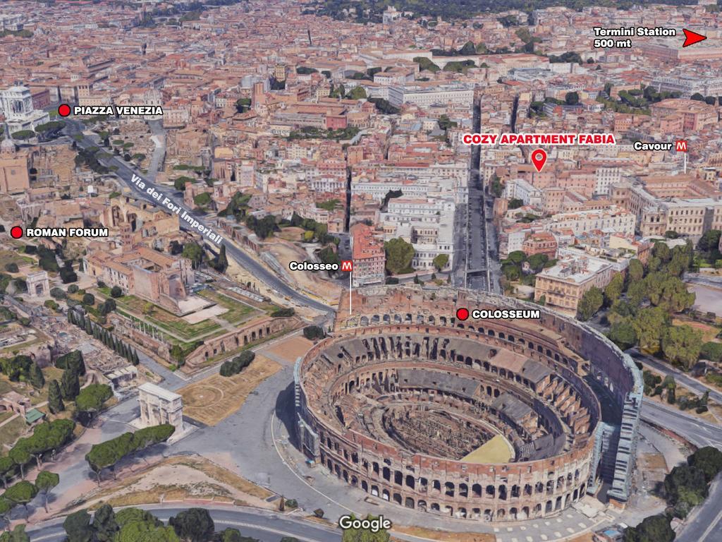 Cozy Apartment Fabia 300 Mt From Colosseum ภายนอก รูปภาพ