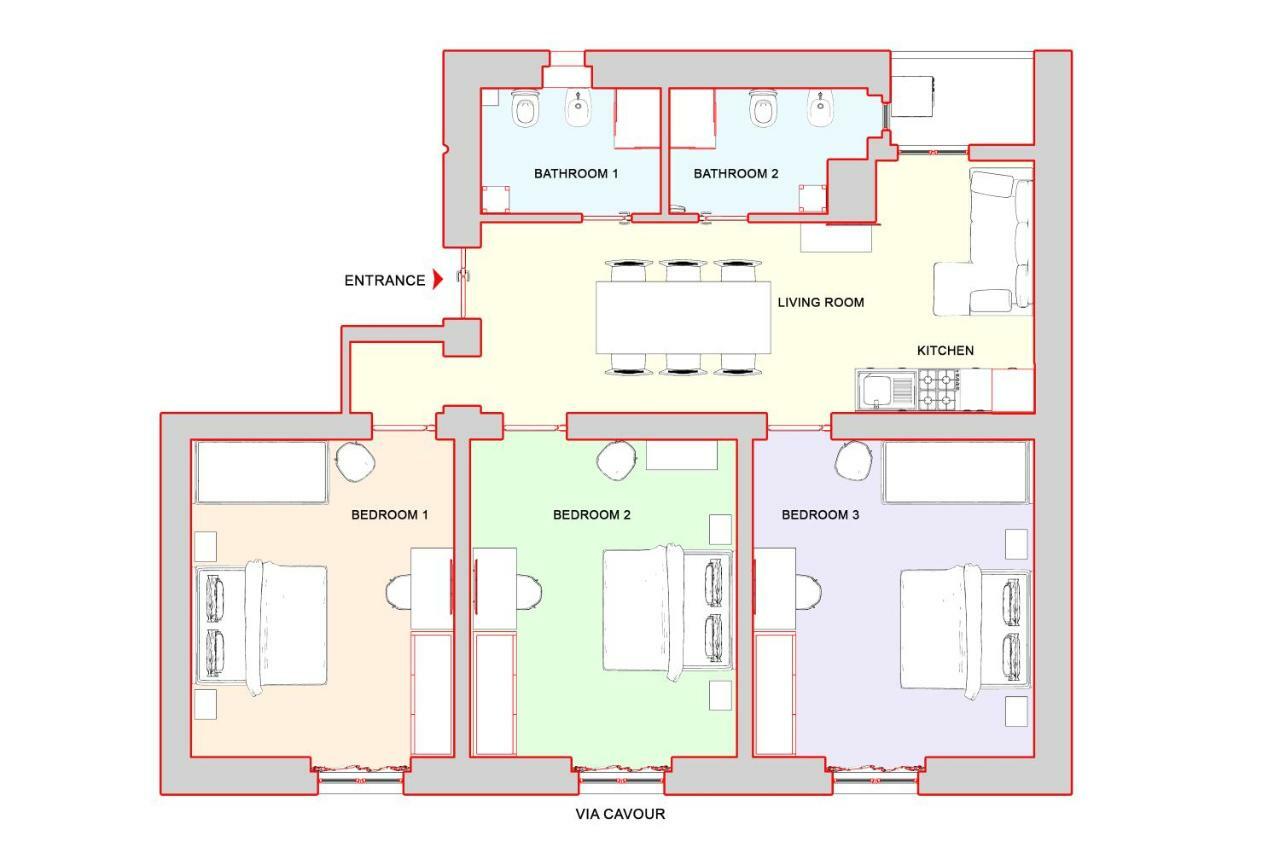 Cozy Apartment Fabia 300 Mt From Colosseum ภายนอก รูปภาพ